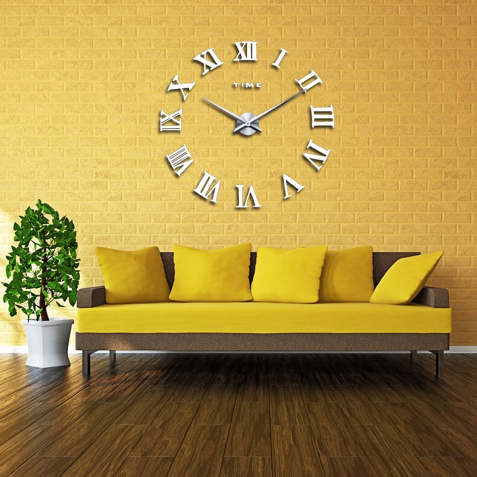 Horloge miroir avec chiffre romain
