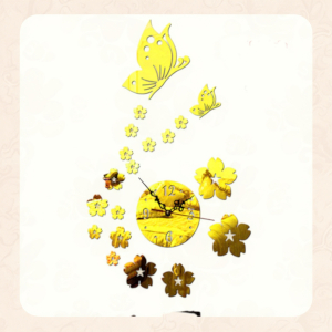 horloge fleur dorée1 s