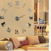 Horloge Large miroir avec des chiffres romains