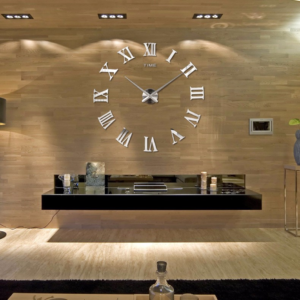 horloge taille large mirroir chiffre romain 1