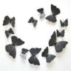 Sticker papillons noirs avec motifs argentés