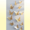 Sticker papillon doré avec motif