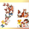 Sticker papillons marron avec motif