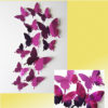 Sticker papillons mauve mirroir