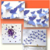 Sticker papillons mauves 3d