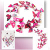 Sticker papillons roses avec motif