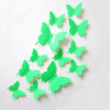 Sticker papillons verts couleur unique