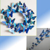 Sticker papillons bleus avec motif