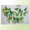 Sticker papillons vert avec motifs