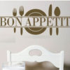 Sticker Bon appétit marron