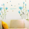 Sticker fleurs bleues