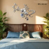 Autocollant 3D fleurs miroir