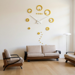 horloge dore cercle 6 s