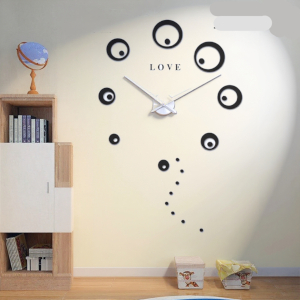 horloge noire cercle s