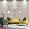 Horloge Large avec des chiffres – blanche –