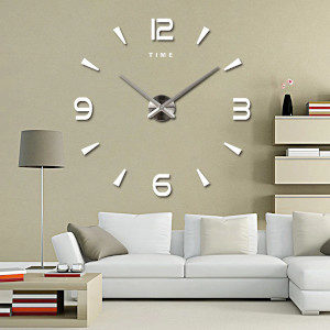 Horloge Large miroir avec des chiffres