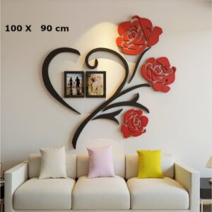 - Autocollant 3D avec 2 Cadres Photos