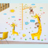 Sticker toise avec girafe 100 * 160cm