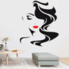 Sticker visage femme noire  60*120cm