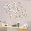 Sticker 3d decos cercles miroir 140 cm * 87cm