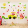 Sticker 3d enfant Voiture 150 x 105 cm