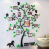 Sticker 3d Arbre avec cadres photos 144cm x H 175cm