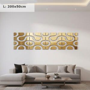 -Autocollant 3D Doré 200 x 50cm
