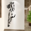 Sticker 3d Cheval noir 160 X 90 cm