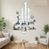 Sticker Islamique Allah Miroir  80 x 110 cm