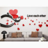 Sticker 3d Love each other L: 150 x H: 66 cm