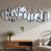 Autocollant 3D miroir avec des Animaux 150 X 50 cm