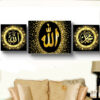Tableau islamique 3 pieces 145 x 50 cm