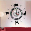 Horloge avec des chats