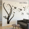 sticker 3d Arbre Noir L: 210 x 176 cm