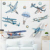 Sticker enfant Avion 83 x 84 cm