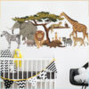 Sticker Savane avec les animaux 112 x48 cm