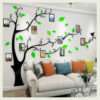 Sticker 3d arbre noir avec cadres photos 207 x 150 cm