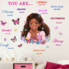 Sticker Princesse 75 x 70 cm