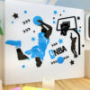 Sticker 3d enfant Basket NBA 150 x107 cm