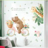Sticker enfant ours sur du vélo 100 x 70 cm