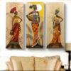 Tableau 3 Femmes Africaines 35 x 90 cm x 3