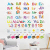 Autocollant enfant lettres -chiffres -couleur- temps