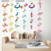 Autocollant lettres arabes