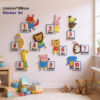 Sticker 3d enfant Chiffres avec animaux 150 x 88 cm