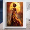 Tableau Femme africaine debout