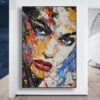 Tableau Femme multicolore