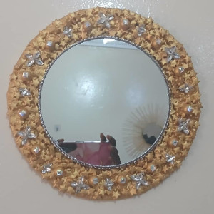 3 decos miroir dorés 174