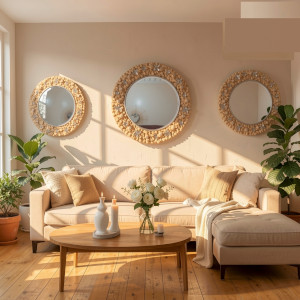 3 decos miroir dorés 6