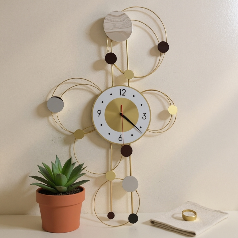 Horloge avec des cercles 6