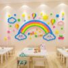 Sticker 3d Enfant arc en ciel